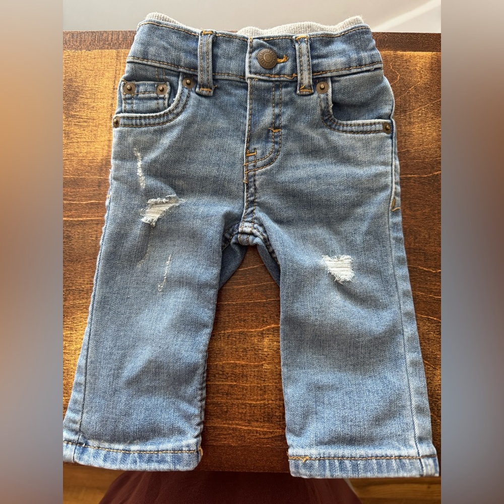 Levi's Kids Blue Distressed Jeans